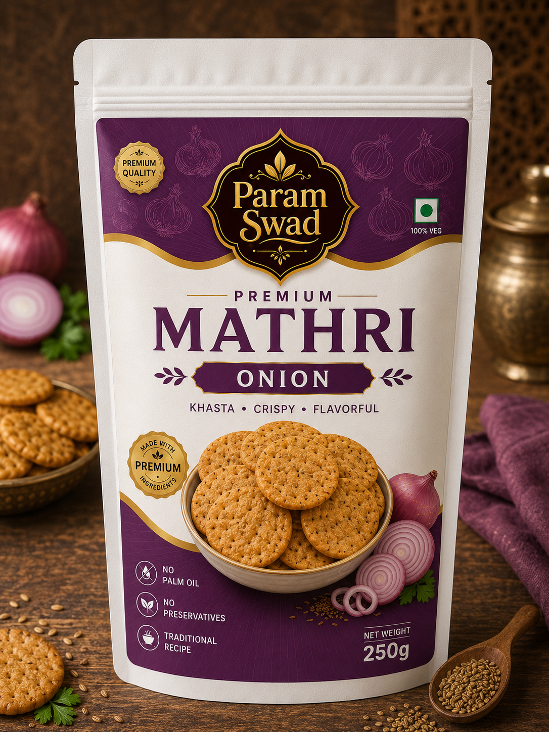 PARAM SWAD PREMIUM ONION MATHRI